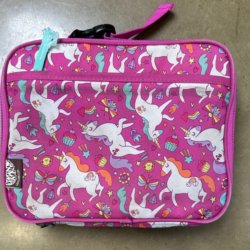 Unicorn Print Pink Kids lunchbox